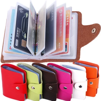 24-bitni nositelj kreditne poslovne kartice-džep za bankovne PVC kartica velikog kapaciteta spona za čuvanje novca torbica-organizator torbica-držač ID Slika