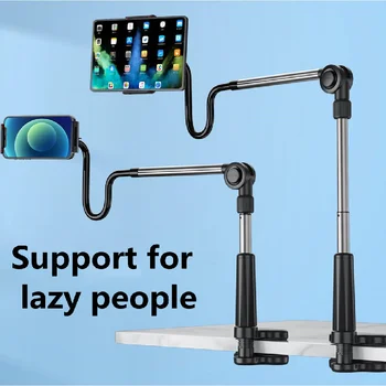 Novi metalni držač za tablet Lazy Man Teleskopski stalak stalak je pogodan za tablete iPad i postolja za telefon Slika