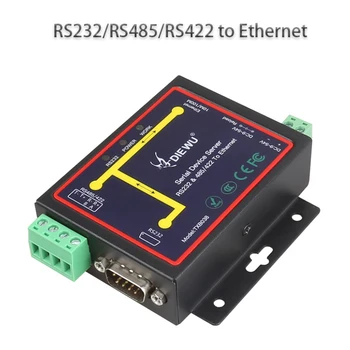 Poslužitelji serijske uređaje RS232/485 izvor napajanja serijski mrežni server Ethernet Pretvarač industrijsku RJ-45 LAN Adapter Slika