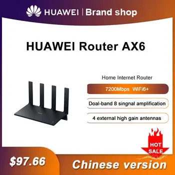 Originalni Huawei WiFi AX6 WiFi Ruter dual-band Wi-Fi 6 + 7200 Mbit/s 4k QAM 8 Cchannel Signal Wireless Router 2,4 G 5G Kineski Slika