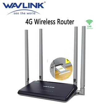Bežični usmjerivač WAVLINK N300 4G sa Četiri Antene high-Speed Mobilni Ruter 4G LTE Podrška 300 Mb/s WiFi Ruter sa utorom za SIM karticu Slika