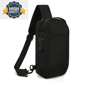 Muška torba preko ramena velikog kapaciteta, cestama, USB punjenje, kofer za muškarce, dizajner muške torbe preko ramena Slika