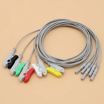 Kabel холтера s 5 priključaka za EEG/EMG/EKG/EKG din1.5, dirigent электродного stezaljke za jednokratnu электродной polaganje i kapica za EEG. Slika
