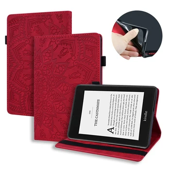 Tableta Za Temeljno Kindle Paperwhite 2021 Torbica 11. Generacije Reljefni Kožna Torbica-Novčanik Za Zapaliti 2021 Paperwhite 5 Torbica Coque Slika