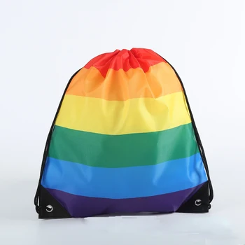 10 kom. ruksak s blistava uzicu, ponos, peder, pink LGBT-torba, sportska dar, 35x45 cm, poliester Slika
