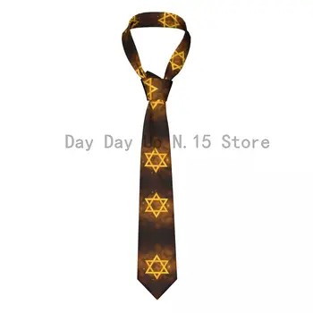 Muški kravata Klasični uski kravata sa zlatnom zvijezdom na pozadini, uski ovratnik, tanak casual kravata, pribor, poklon Slika