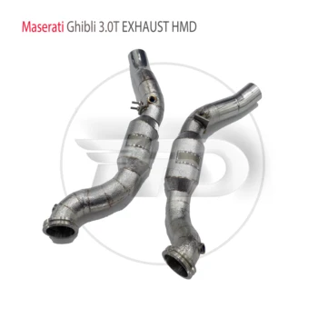Auto oprema HMD Ispušni sustav visokih performansi s odvodnom cijevi za Maserati Ghibli 3.0 T s katalizatora sonde auto dijelovi Slika
