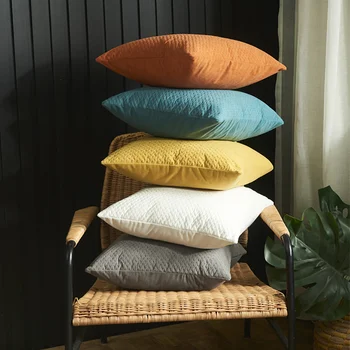 jastuk za uređenje kauča Velvet North, krevet za dnevni boravak, jastučnica 45x45 cm, meki jastuk za uređenje doma Slika