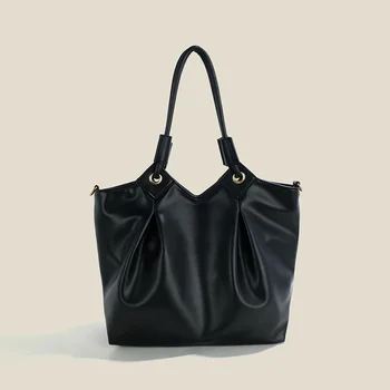 Vintage ženska torba preko ramena od umjetne kože, ženske torbe-тоут, luksuzne ženske torbe sa ručkama, torbe preko ramena velikog kapaciteta Slika