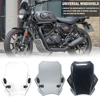Univerzalni мотоциклетное vjetrobran, sjedalo na vjetrobransko staklo, dima leća, deflektor motocikala Royal Enfield 350 Hunter Slika