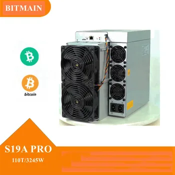 110th/S Криптомашина Bicoin S19a Pro Bitcoin Asic Miner Bitmain Antminer napajanje 3245 W U paketu Slika