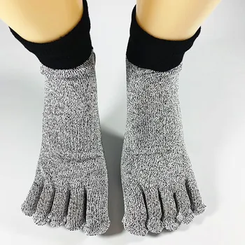 1 par čarapa za sprečavanje posjekotina Unisex, za kampiranje, penjanje, otporna na habanje zaštita nogu, prozračna čarape sa pet prstiju Slika
