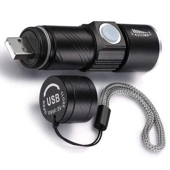 2X 395Nm UV svjetiljku Blacklight USB punjiva led svjetiljka, vodootporan, za pregled, za urin domaćih životinja, baklja, lampa Slika