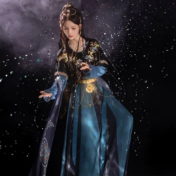 Petnaest [Лантин] ženska odjeća u stilu Han u stilu шинуазри s izravnom izreza i dužine do struka, full svakodnevnog stila u proljeće i ljeto Slika