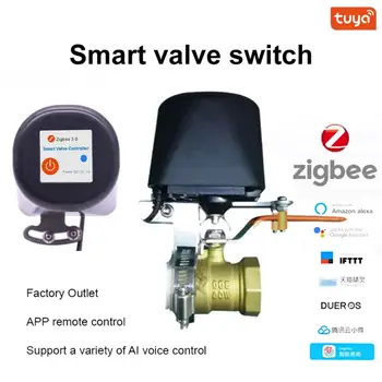 Tuya Smart Zigbee Vodeni ventil plinski ventil timer vrt pametan dizalica kontroler Podrška Alexa Google Assistant Smartlife Slika