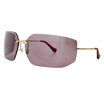Luksuzni sunčane naočale ženske, muške modne Y2K dizajnerske sunčane naočale Vintage Oculos ulične naočale sa kutijom Slika