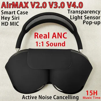 Bežične slušalice MAX Pro ANC Bluetooth Stereo slušalice s aktivnim buke Transparentnost Super Bass Slika