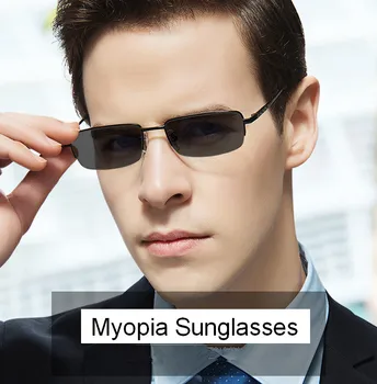 Gospodo metalne naočale za kratkovidnost sa градусными leće, sunčane naočale, sive naočale na recept, od -0,50 do -1,00 do-6,00 za besplatnu dostavu Slika