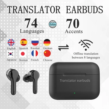 Slušalice-za Wooask na M6, u realnom vremenu, podržavaju 144 jezik, simultani instant prijenos glasa, slušalice za turističke i poslovne Slika