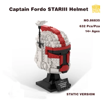 MOC 86835 Model kacige Captain-Fordo STARIII sa slikama u PDF formatu, blokovi, cigle, dječje igračke 