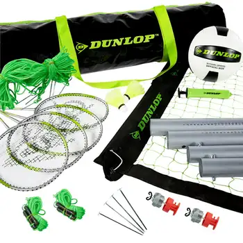 Kombinirani set za odbojku i badminton, za igre na travnjaku, zelena/ Slika