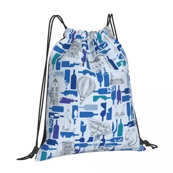 Lagane torbe na шнурках s dizajnom ruksak, prilagođen za muške kampiranje i planinarenje, šetnje, sklopivi sportski ruksak za teretanu Slika