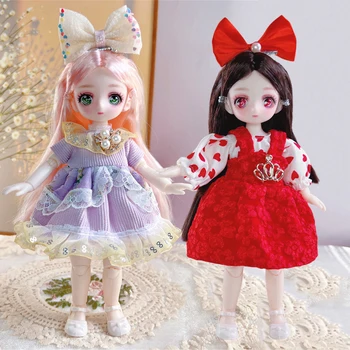 Modni anime s licem 17 cm/23 cm, crtani lutka Princecss, lutka BJD, dječja igračka, rođendanski poklon za djevojčice Slika