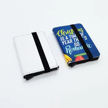 10 kom. termosublimacijski DIY bijeli prazan novčanik od umjetne kože za kartice Slika