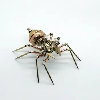 3D mehanički insekt u steampunk stilu, mehanički odskakanje pauk, sretan pauk, цельнометаллический ukras ručni rad - gotov proizvod Slika