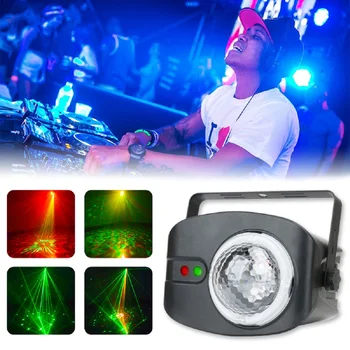Eloovve Disco DJ Lopta Lampa 48 Water Uzorak Party Light s Daljinskim Upravljanjem, bljeskanje, Led Projektor za KTV Bar Dance Indoor Slika