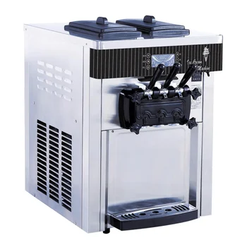 Stroj za proizvodnju soft sladoleda od nehrđajućeg čelika 20 ~ 28Л/h, stolni poslovni Slika