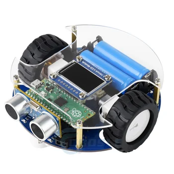 Mobilni robot Waveshare PicoGo na bazi Malina Pi Pico Самоуправляемый vozilo sa daljinskim upravljanjem, potreban za programiranje Slika
