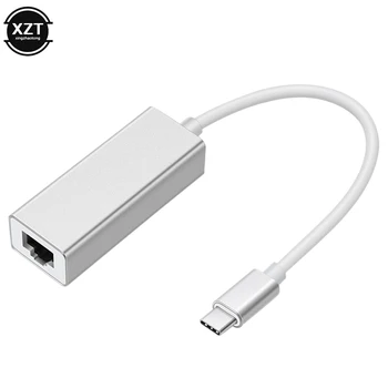 Aluminijska Legura USB Ethernet USB-C na RJ45 Lan Adapter za Laptop MacBook Pro Prijenosnik Tip C Mrežna Kartica, USB Ethernet Slika