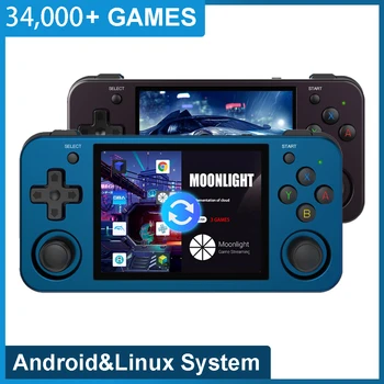 RG353M Handheld Konzola 3,5 Inčni IPS Igra igrač sa zaslonom osjetljivim na Dodir, Android 11 64 Bitni Linux Retro Gaming Player Slika