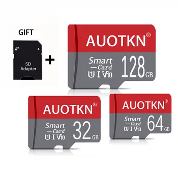 AuoTKN, TF Kartica C10 Micro SD Karticu od 128 GB, 32 GB i 64 GB Mini SD/TF Flash Kartica 16 8 32 64 128 GB memorijska Kartica za Prognozu Skladišta Telefona Slika