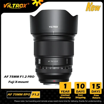VILTROX 75 mm F1.2 Objektiv Fuji PRO s auto Fokusom i Veliki Objektiva, Glavni objektiv kamere Fujifilm XF Mount, Objektivi Fuji XT4 XT5 XPRO1 XA7 Slika