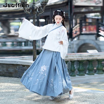 Razmislite, ženske elegantne haljine Hanfu u kineskom stilu, drevni tradicionalni kostim princeze iz dinastije Ming, odijelo s vezom Tang, Cosply Slika
