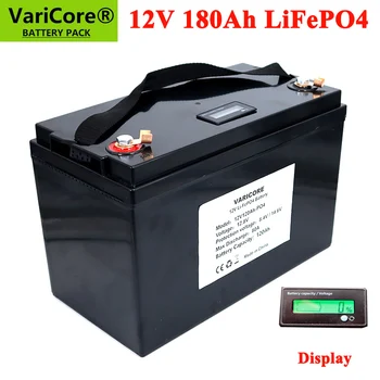 12V 180AH LiFePO4 Baterija 12,8 V 4s litij baterija 4000 Ciklusa baterija EVE Ne 200Ah RV Kampere Golf košaricu EU SAD-duty-free Slika