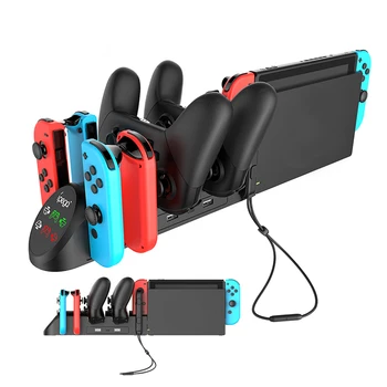 Punjač za gaming kontroler Joy Con za Nintendo Switch, OLED-konzola Joycon, joystick gamepad, vodilica, postolje za punjenje Slika