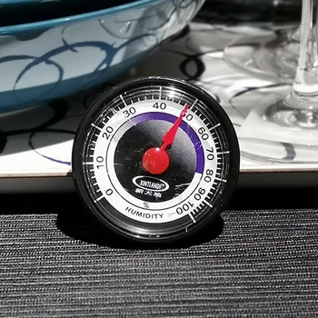 mini-hygrometer promjera 50 mm, mehanički bez baterije prijenosni točan solidne analogni hygrometer mjerač vlage za domaćinstva Slika