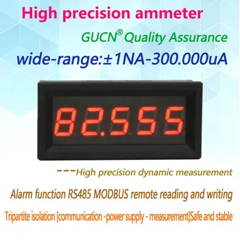 BY539A Guichen 5-bitni микроамперный izuzetno digitalni ampermetar ± 1NA - ± 300UA komunikacija RS485 Slika