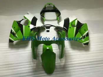 Moto Oplata Kit za KAWASAKI Ninja ZX6R 636 2000 2001 2002 ZX 6R 00 01 02 Ubrizgavanje Zeleno Bijeli Komplet Auto radova Slika