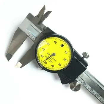 Штангенциркуль sa dial 6 inča 150 mm 505-681 505-682 Točnosti 0,01 mm Kalibar Za Mjerenje Ručnih alata od Nehrđajućeg Čelika Linija 04 Slika