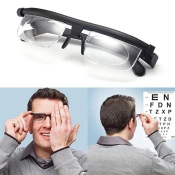 Naočale s podesivom snagom leće, naočale s promjenjivom žarišnom udaljenošću, naočale s zoom, naočale za korekciju kratkovidnosti, naočale za čitanje Slika
