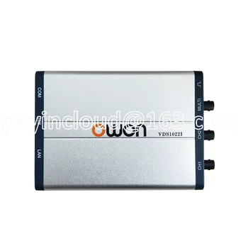 OWON VDS1022I VDS1022 Virtualni PC Digitalni Запоминающий Osciloskop 100Msa/S širina pojasa od 25 Mhz Prijenosni USB Osciloskopi Alati Slika