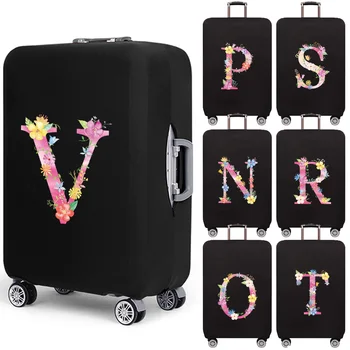 Zaštitna torbica za prtljagu sa ružičastim slovima, torbica za kofer, dodatna oprema za putovanja, nalik na torbica za kofer 18-32 inča Slika