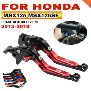 Za Honda GROM MSX125 MSX 125 MSX125SF 2018 Pribor Za Motocikle Podesivi i Sklopivi Kočione poluge Kvačila Ručka Kočnice ručice Slika