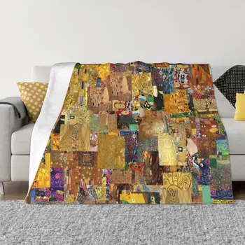 Pokrivač s uzorkom Gustava Klimta, toplo флисовое soft фланелевое deka za spavaće sobe, kauč, ulične proljeće-осеннее Slika