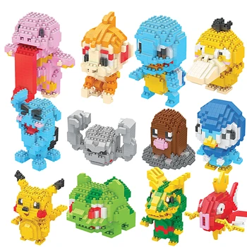 41 Stil igre, mali blokovi, mini-model životinja Pikachu, puzzle igra, grafika igračka-pokemon, božićni poklon Slika