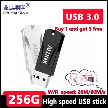 ALUNX 100% Originalan USB 3.0 256G flash drive otg type-c 32 GB, 64 Gb Metalni Usb Flash disk od 128 Gb Flash drive Gb 8 GB Usb disk 16 Gb Adap Slika